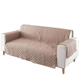 190x195cm Seater Pet Sofa Protector Cover Quilted Couch Covers Lounge Slipcover - Grey