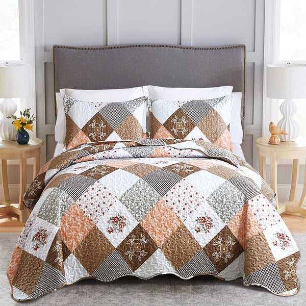 Bedding 3 Pc Bedspread &  2 Pillow Cover Set