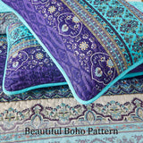 Quilted coverlet Tranquil and pillow covers set: Perfect for Relaxation - Queen size