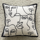 Threaded Avatar 45x45cm Decorative Zebra-Pattern Pillow Cover with Non-Woven Insert