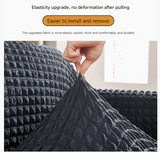 Blue-green Double Sofa Bubble Gauze Sofa Cover with Skirt - Full Elastic Dustproof Double Seater 145-185cm
