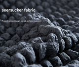 Light-coffee and Dark-coffee Three-person Sofa Bubble Gauze Sofa Cover with Skirt - Full Elastic Dustproof Three-person Seater 190-230cm