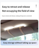 Car Sun Visor Makeup Mirror with LED Light and button - Tri-Color, Touch Control