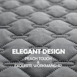 Grey 2-Sided Waterproof Pet Sofa Cover - Dog Bed Protector Blanket for Furniture, Couches & Car Seats (200x200cm, Machine Washable)