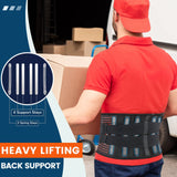 Compression Belt waist belt M Size Black Double-Compression Sports Waist Trimmer with 4 Steel Plates and 2 Spring Stays for Strength Training & Back Protection