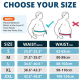 Compression Belt waist belt M Size Black Double-Compression Sports Waist Trimmer with 4 Steel Plates and 2 Spring Stays for Strength Training & Back Protection