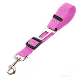 Pet Car Safety Seat Belt Pink 5PCS Universal Adjustable