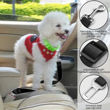 Pet Car Safety Seat Belt Pink 5PCS Universal Adjustable