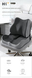 Cushion with Lumbar Support 2-piece Off- Grey Ergonomic Memory Foam Seat Cushion