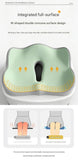 Cushion with Lumbar Support 2-piece Off- Grey Ergonomic Memory Foam Seat Cushion