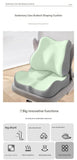 Cushion with Lumbar Support 2-piece Off-Pink Ergonomic Memory Foam Seat Cushion