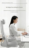 Cushion with Lumbar Support 2-piece Off-Pink Ergonomic Memory Foam Seat Cushion