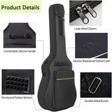 Guitar Case Soft Black Case as Backpack too, Padded, pockets and Straps