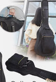 Guitar Case Soft Black Case as Backpack too, Padded, pockets and Straps