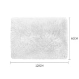 Rug Soft Rug Shaggy for Bedroom Living Room Mat 120x60cm White (IDRO)