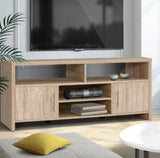 Tv Stand Storage 1.4 M in  TV Cabinet media devices TV Unit  Shelf look Oak