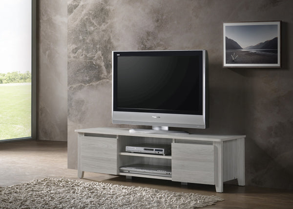 Stand TV Cabinet 1.2 M Storage media devices TV Stand Entertainment Unit 120cm In White Oak