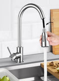 Tap water tap with Pull-out Mixer TapFaucet Tap - Silver k