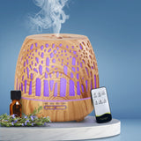 Diffuser with light effects and remote, Mist  Aromatherapy Humidifier for Essential Oil Via Ultrasonic