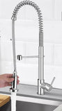 Tap Water Tap Kitchen Tap Mixer with Pull-out Faucet Sink Tap  Brass Watermark