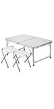 Portable Table Practical And Chairs Set Folding Metal
