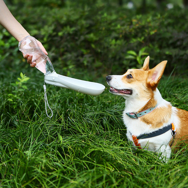 Pet Water Dog Water Bottle and sliding cup  Portable Dogs Drinking