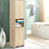 Storage Bathroom 185cm  Furniture Toilet  Cabinet Laundry Natural