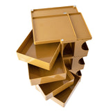 Trolley Mobile Storage Cart Shelf 5 Tier Drawer Yellow