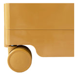 Trolley Mobile Storage Cart Shelf 5 Tier Drawer Yellow