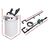 Fish Tank Filter for Aquarium an Outside Canister with Filters 1250L Per Hour for 250L fish tank