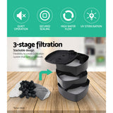 Fish Tank Filter for Aquarium-an Outside Canister with Filters 1850L/H for 350L Fish Tank  FilterUV Light with Media Kit