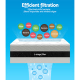 Fish Tank Filter for Aquarium-an Outside Canister with Filters 1850L/H for 350L Fish Tank  FilterUV Light with Media Kit
