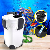 Fish Tank Filter for Aquarium-an Outside Canister with Filters 1850L/H for 350L Fish Tank  FilterUV Light with Media Kit