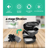 Fish Tank Filter for Aquarium External  2400L per H for 500L Fish Tank  an Outside Canister with Filters High Capacity