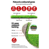 Grass Fake Durable Safe (total 20sqm) at  30mm Thick 1m x 20m  Artificial Grass Fake Turf 4-coloured Plastic Lawn
