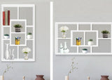 Shelves Display Style Floating Wall Mount Wall shelf Storage Bookshelf Rack White