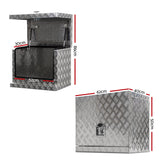 Tool Box Ute Toolbox Truck 62x40x50cm Aluminium Tool box Ute Generator Toolbox Truck Trailer Canopy
