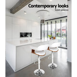 Stool Bar kitchen table stool White and Chrome