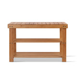Storage and Seat Shoe Rack Wooden Seat Bench Organiser Shelf Stool  70 x 46 x 25.5 cm