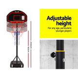 Basket Ball set 2.1M Adjustable Portable Basketball Stand Hoop System Rim Black
