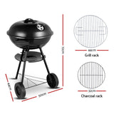 BBQ Charcoal and as Smoker For Outdoor Camping Patio Wood use Barbeque