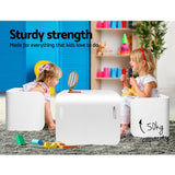 Kids Set Table and Chairs Play learn kids Shelf Storage IMP