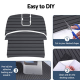 Boat Flooring Mat Decking Sheet Decking Sheet 240x90x0.6cm Dark Grey Decor