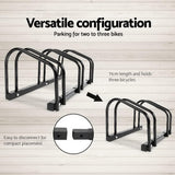 Bike rack for 3 Bicycle Rack  Portable Bike Parking Storage Stand - Black
