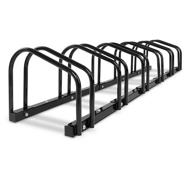 Bike stand Rack Portable Bike 6 Parking Rack  Storage - Black