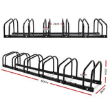 Bike stand Rack Portable Bike 6 Parking Rack  Storage - Black