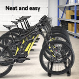 Bike stand Rack Portable Bike 6 Parking Rack  Storage - Black