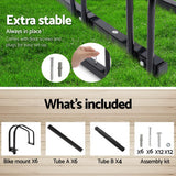 Bike stand Rack Portable Bike 6 Parking Rack  Storage - Black