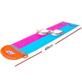 Slide with Water and Slip Kids Splash water fun Outdoor joy
