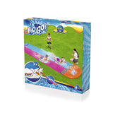 Slide with Water and Slip Kids Splash water fun Outdoor joy